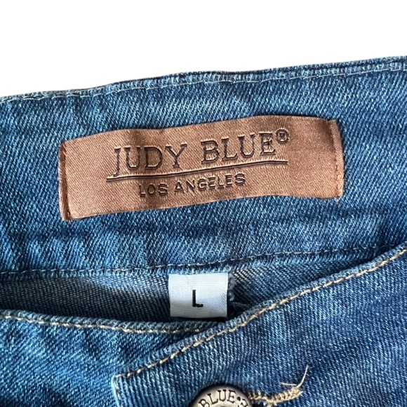 Judy Blue Dark Washed Boyfriend High Rise Women's Large Casual Denim - Picture 6 of 9